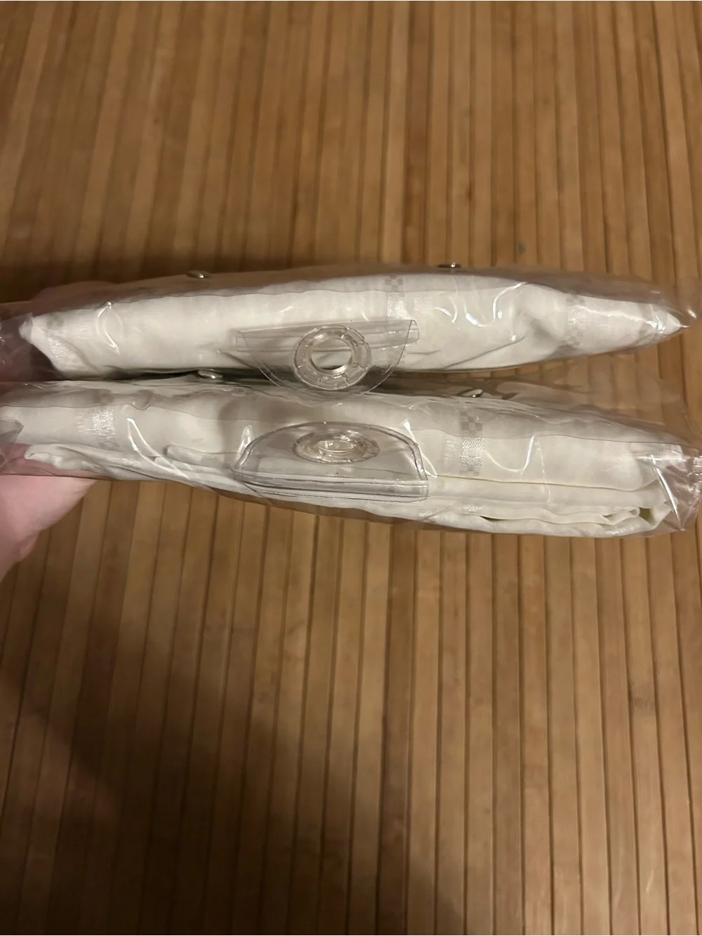 Window Design Cream/Beige Striped French Chantal Style - In Original Packaging